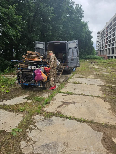 Разгрузка установки на объекте