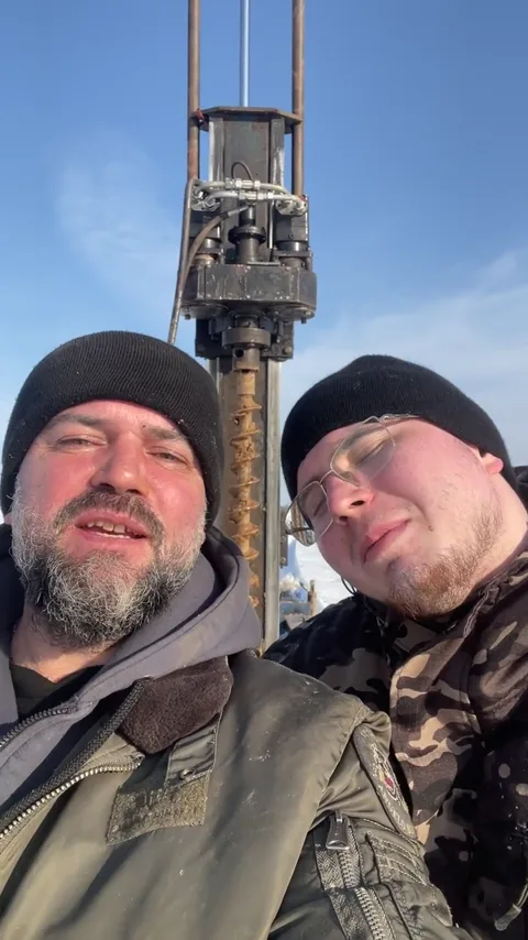 Бригада на зимнем выезде